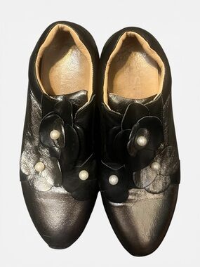 Sara Pen leather slip-ons